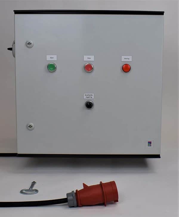 400V - Kunststof - 0,75 kW - start/stop - storing - potmeter - ventilator