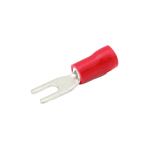 Kabelschoen - M5/vork - 0,5 tot 1,5 mm² - rood - 100 stuks